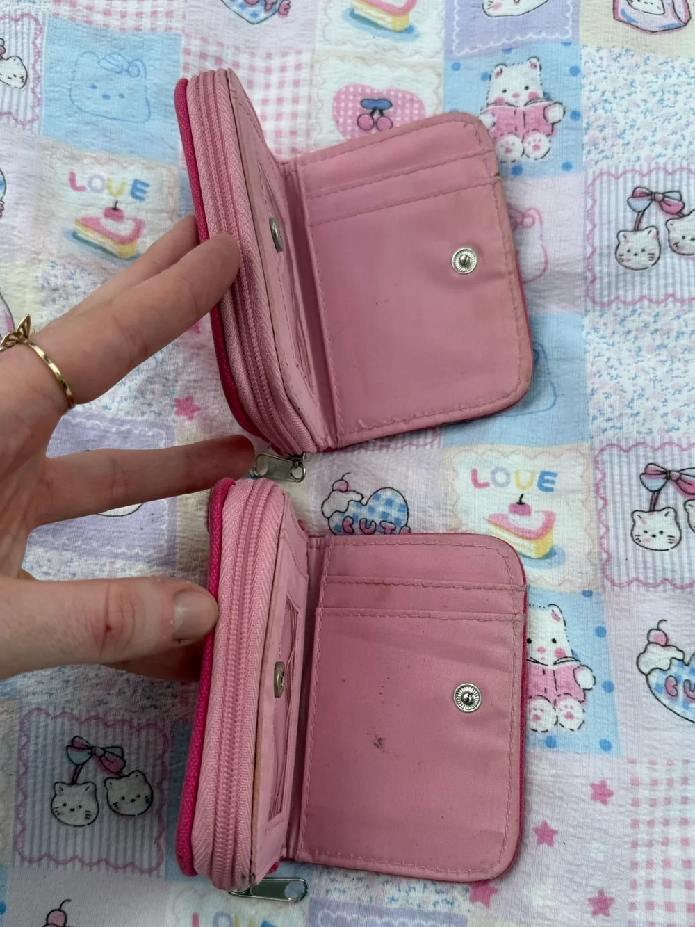 VINTAGE Sanrio Hello Kitty Pink Aloha from Hawaii Wallet - Cute Travel Pouch